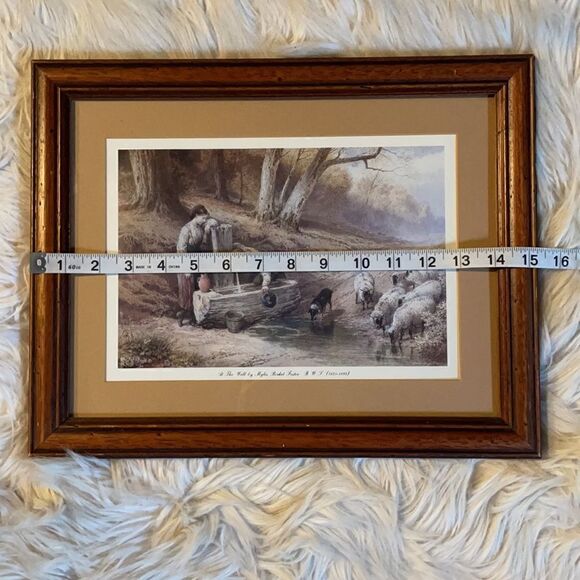 Myles Birket Foster “At The Well” R.W.S (1825-1899) Framed & Matted Print - Picture 9 of 16